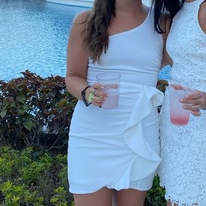 HELLO MOLLY Backstage Passes Dress White-worn once